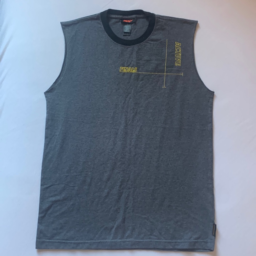 DKNY Active Sleeveless Gray Tank Top